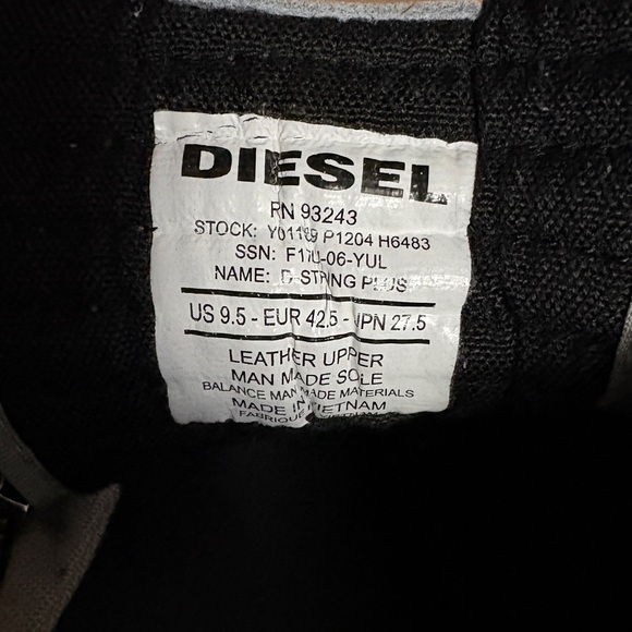 Diesel D-Velows Zipper High-Top Sneakers - Picture 7 of 14